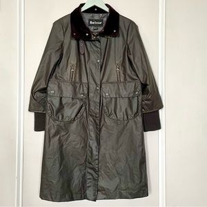 Barbour x Anya Hindmarch Olive Green Waxed Jacket - Sz 8